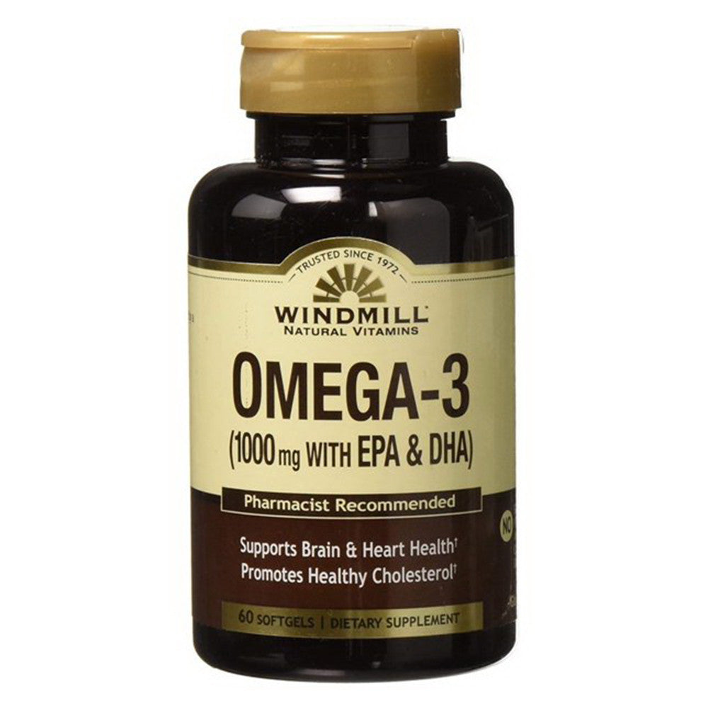 Windmill Natural Omega Iii Epa Plus Dha 1000Mg Softgels, 60 Ea